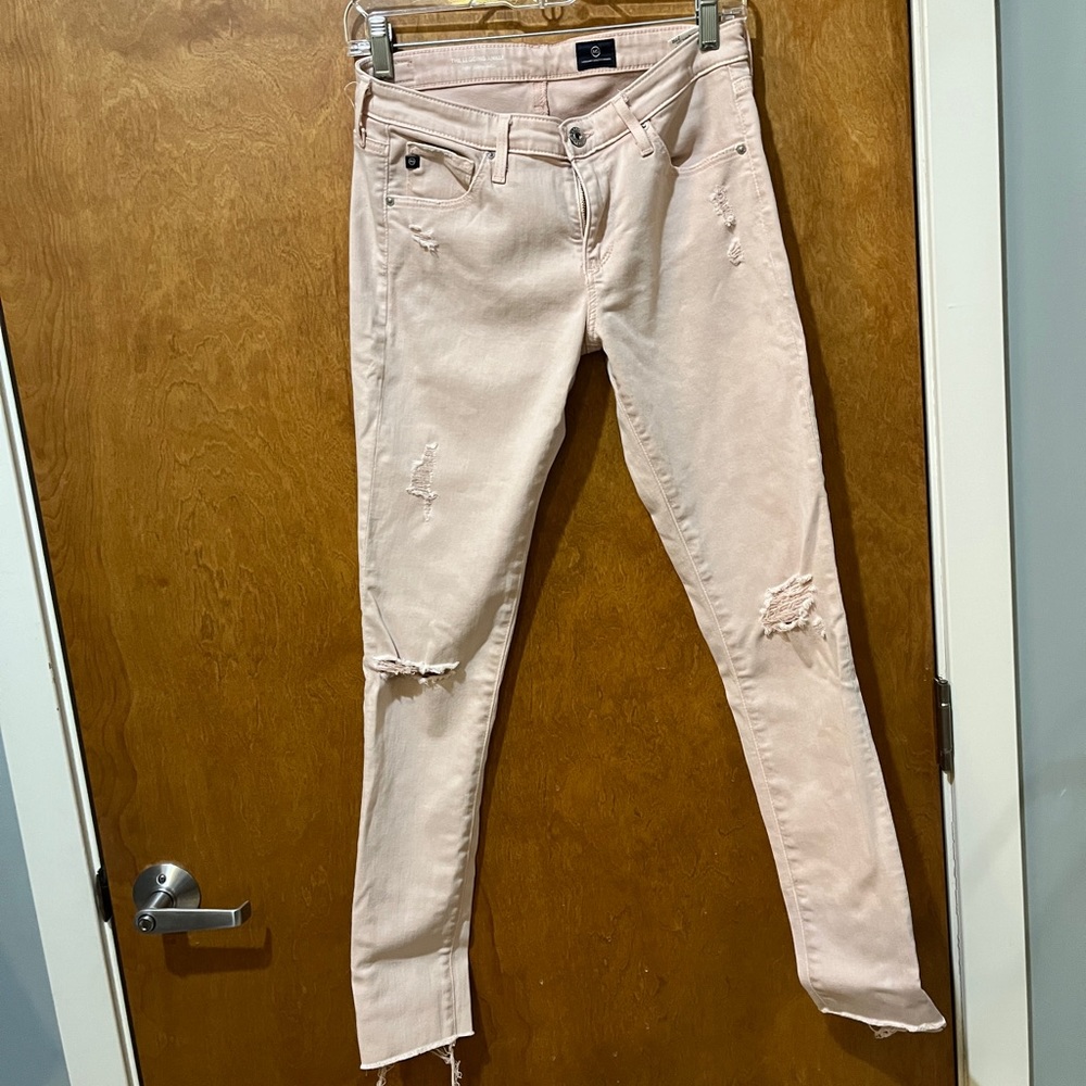 AG The Legging Ankle Super Skinny Size 27 Pink
